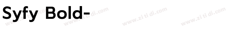 Syfy Bold字体转换